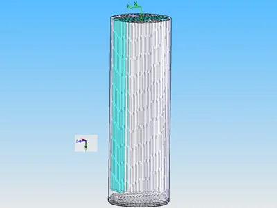 Vertical Tube Heat Exchanger CFD Analysis