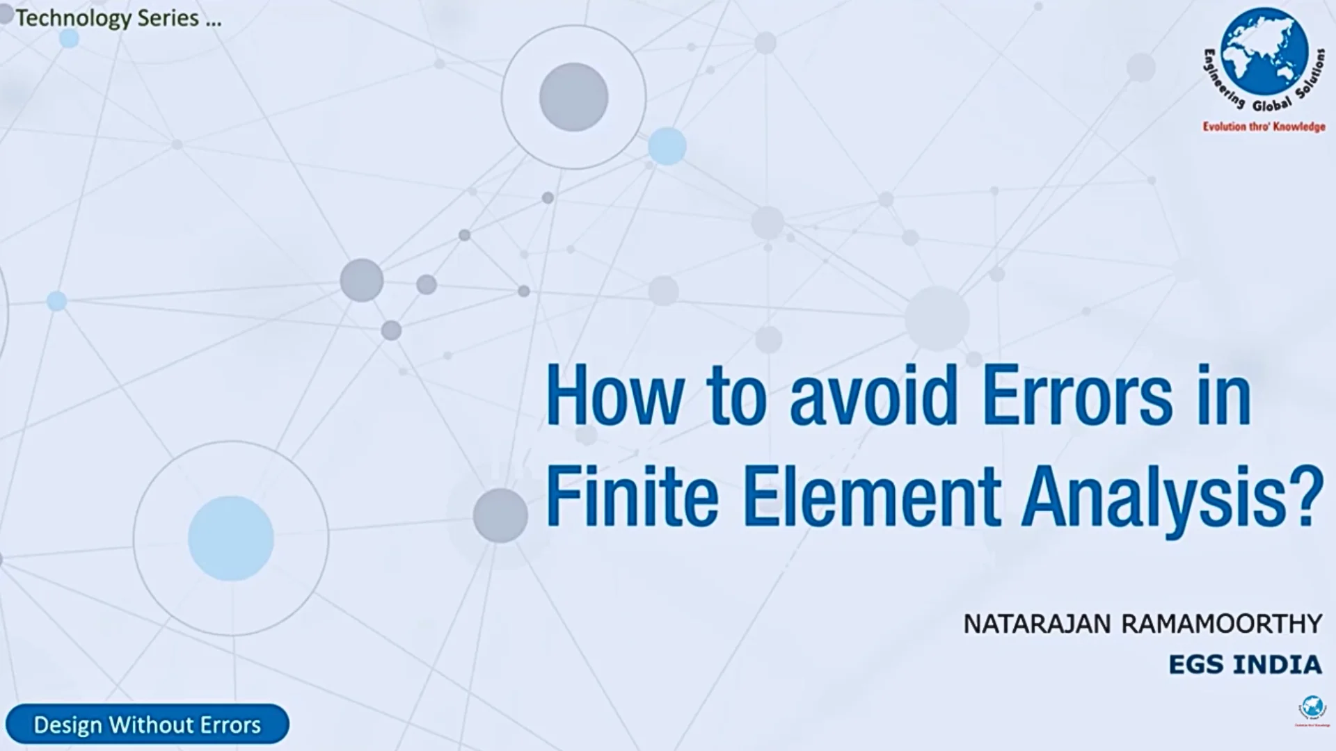 IN Skip navigation egs india Sign in Master Finite Element Analysis: Avoid Common Mistakes & Design Without Errors with Expert Tips!