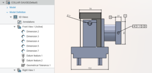 front view annotation