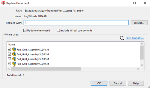 Pack & Go" and "Replace