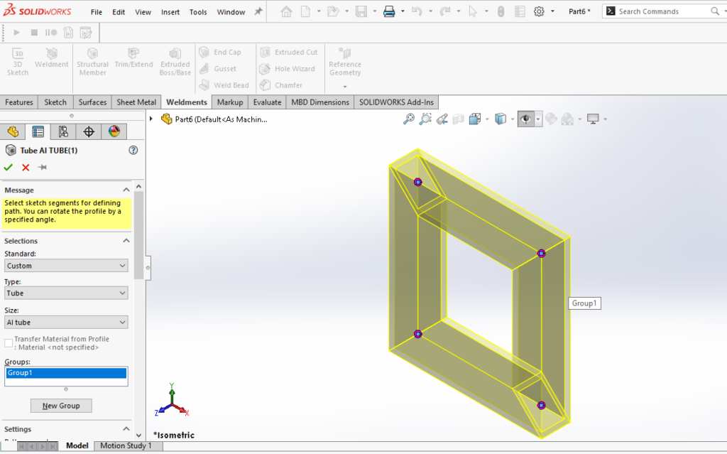 final output weldment