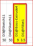 changing dimension and feature