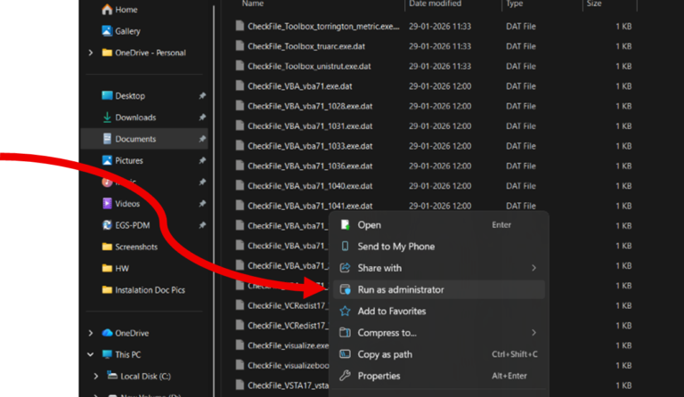 SolidWorks installation