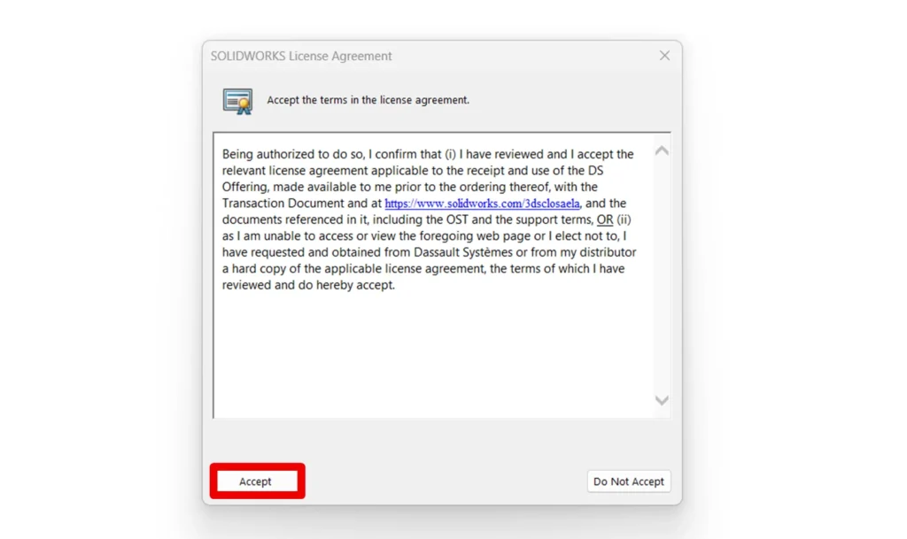 SolidWorks installation