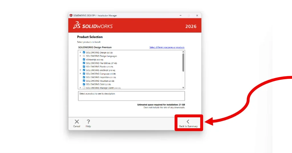 SolidWorks installation