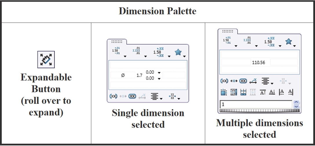 dimension palette