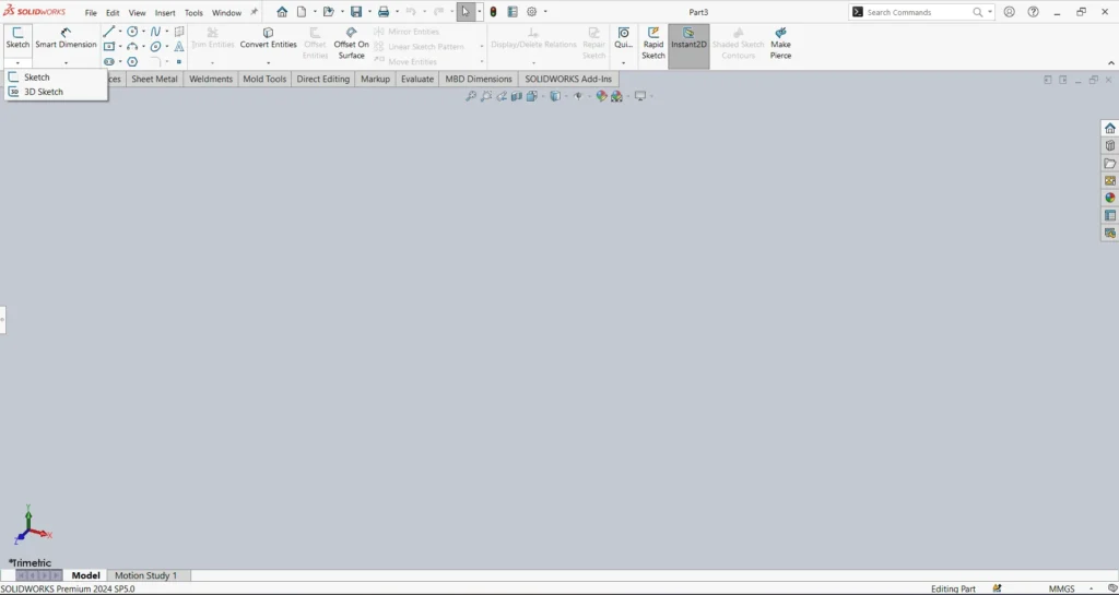 3d sketch in solidworks