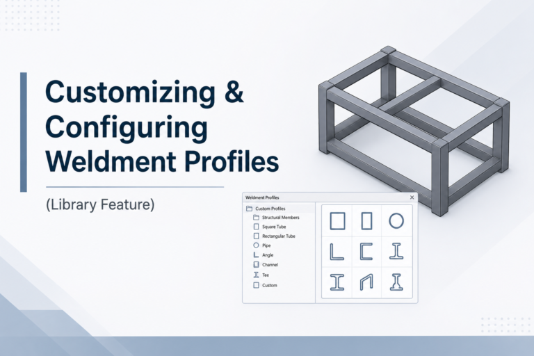 How to create custom weldment profiles in SOLIDWORKS