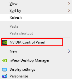 control panel