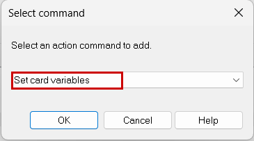 set car variable