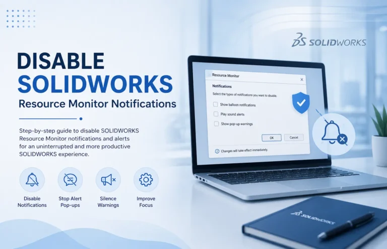 Disable SOLIDWORKS Resource Monitor Notifications