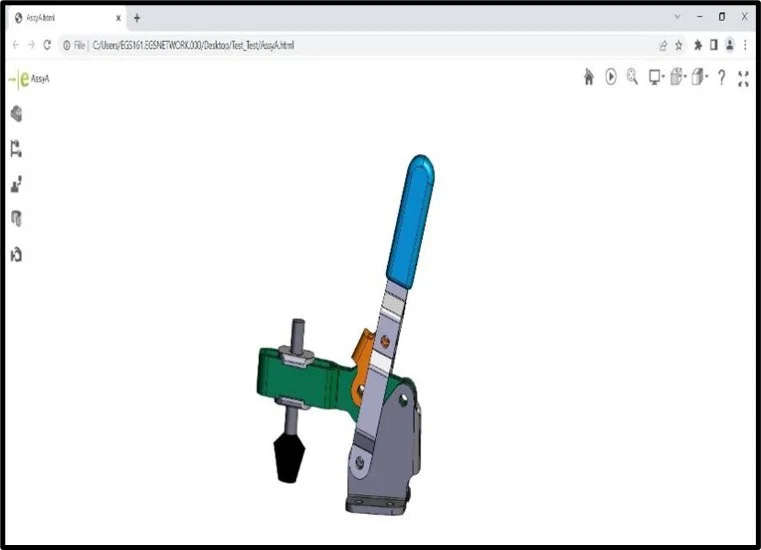 Open file in eDrawings (Measure tool not enabled)