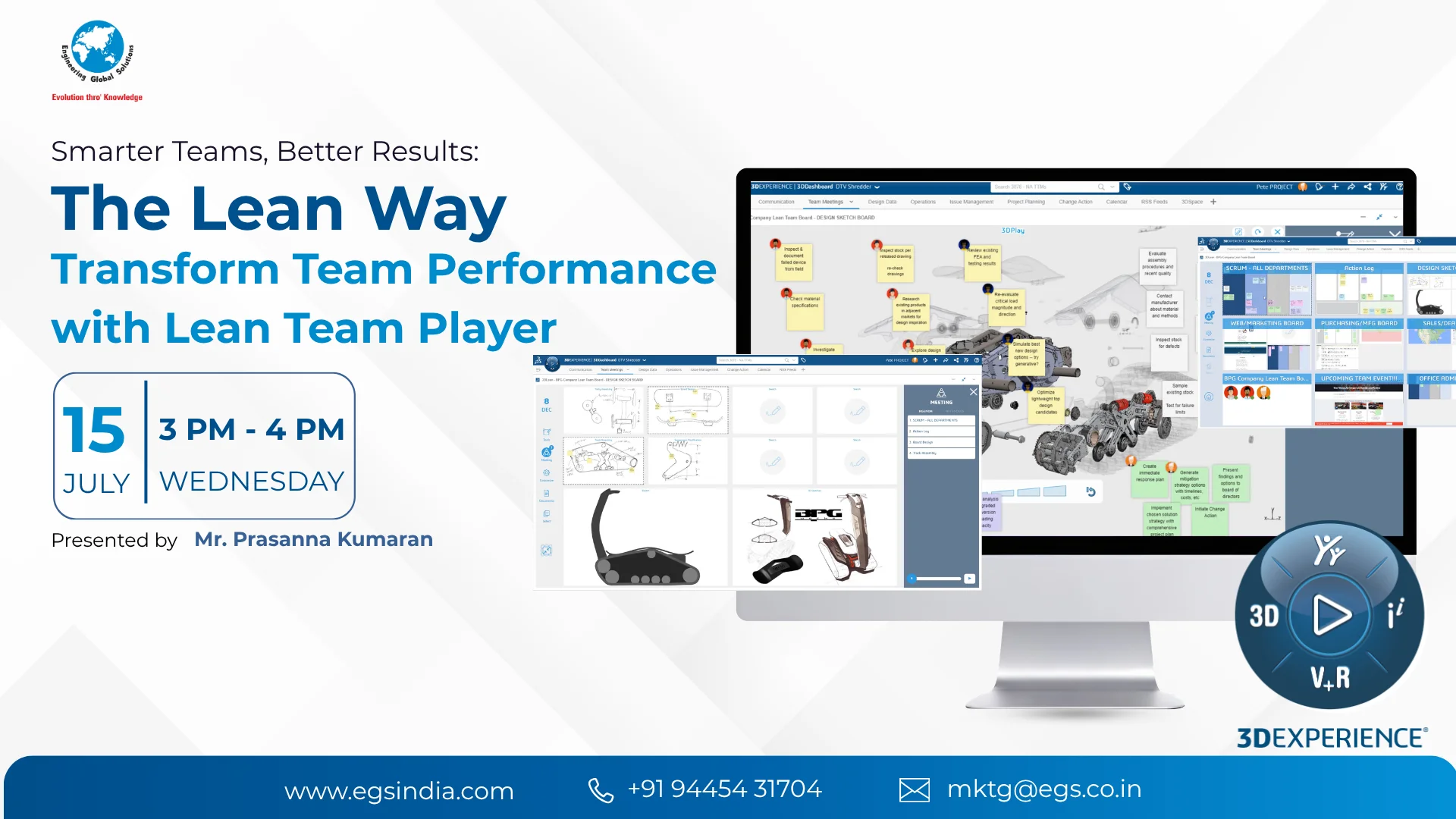 3dExperience lean team player