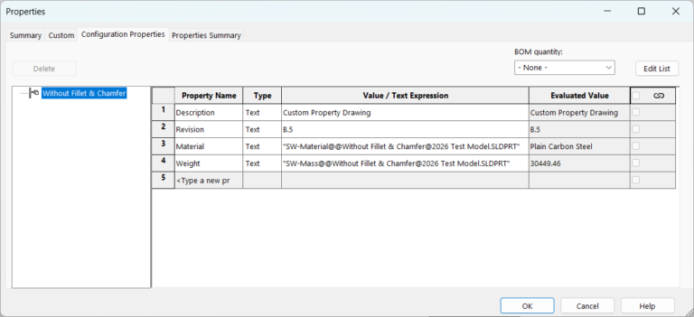 Stage 1 - Benefits of using Custom Properties in SOLIDWORKS Drawings
