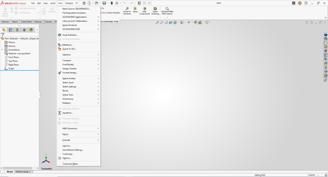 SOLIDWORKS Global Variables and Equations