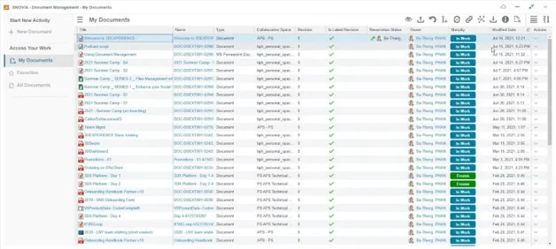 3DEXPERIENCE Document Management