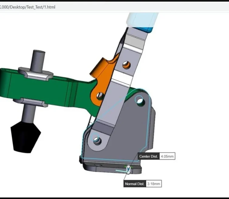 Open file in eDrawings (Measure tool not enabled)